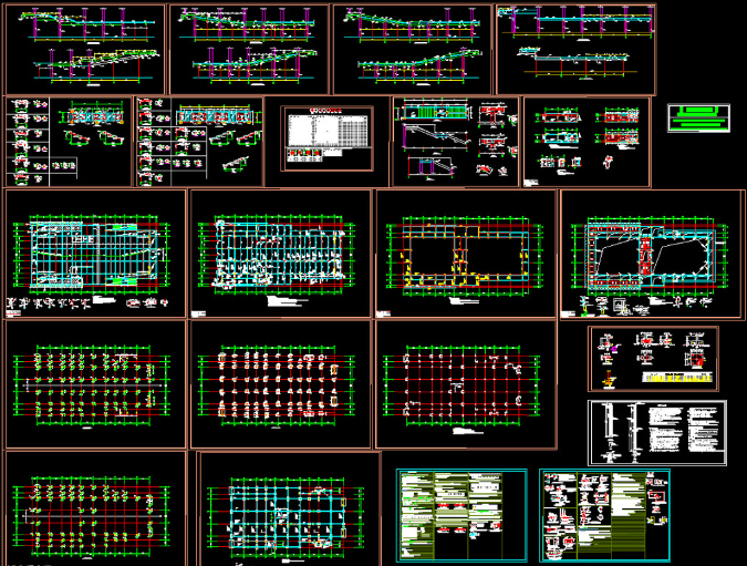 海北钢结构报告厅图纸