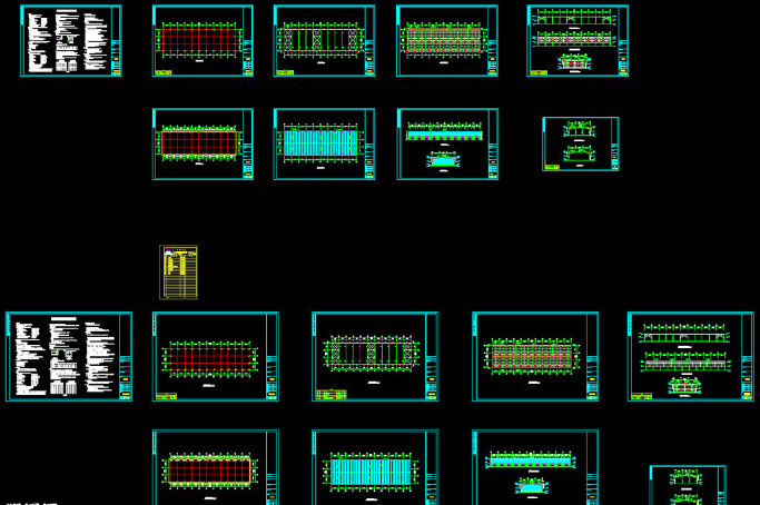 海北钢结构厂房图纸