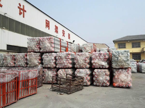 海北网架成品待发