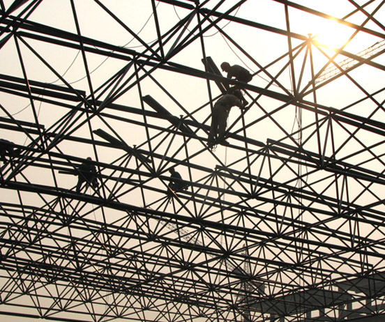 海北厂房网架安装