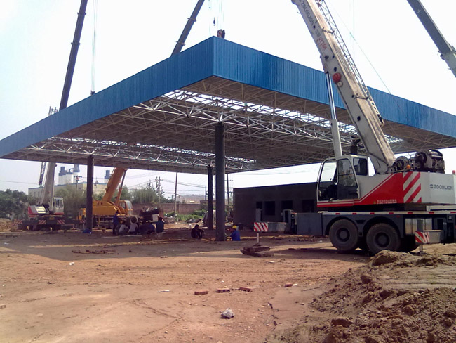 海北加气站网架工程